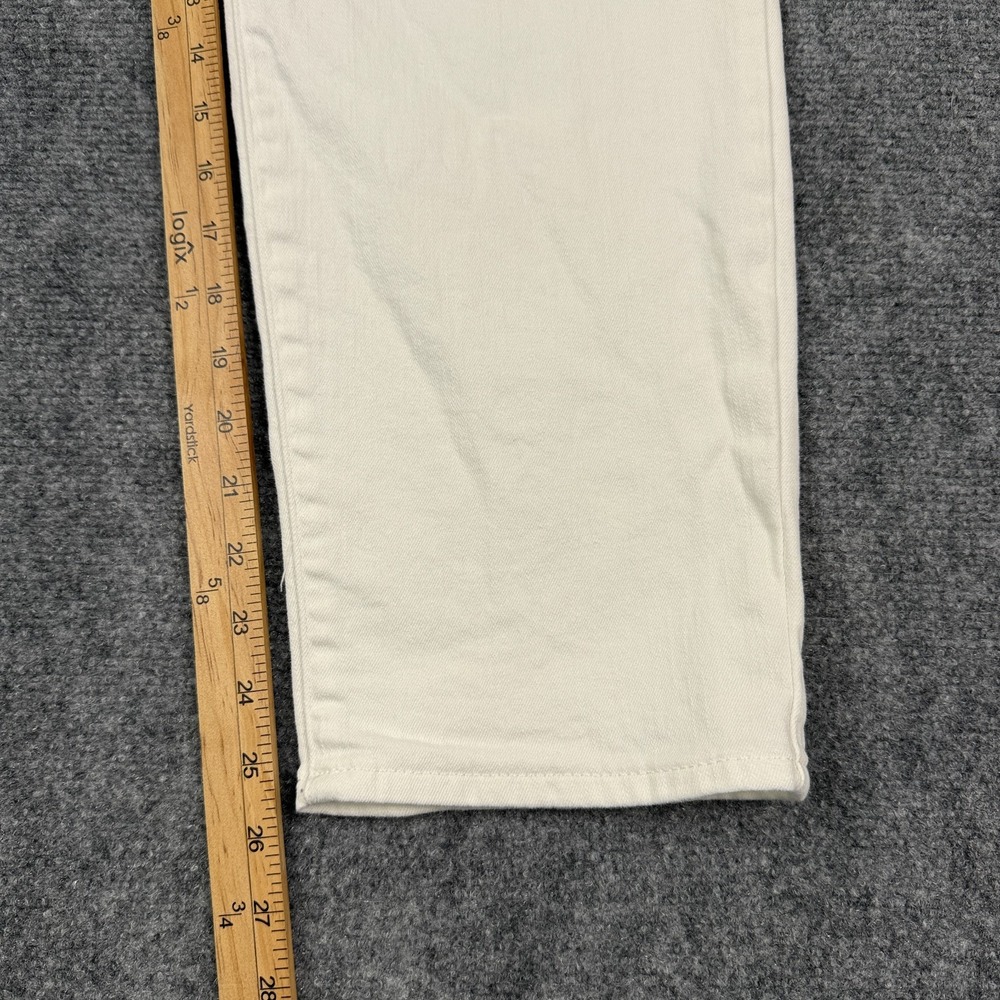 Chico's Womens Perfect Stretch Girlfriend Slim Leg Ankle Jeans US Size 16 White - Picture 12 of 13